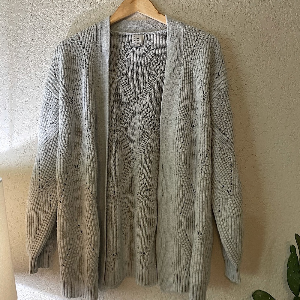 Grey cardigan